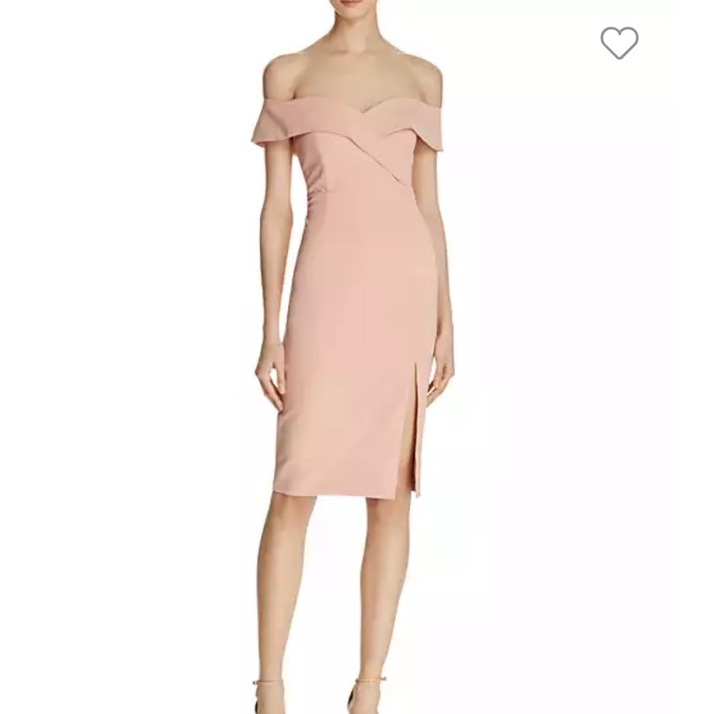 Bardot off the shoulder midi dress